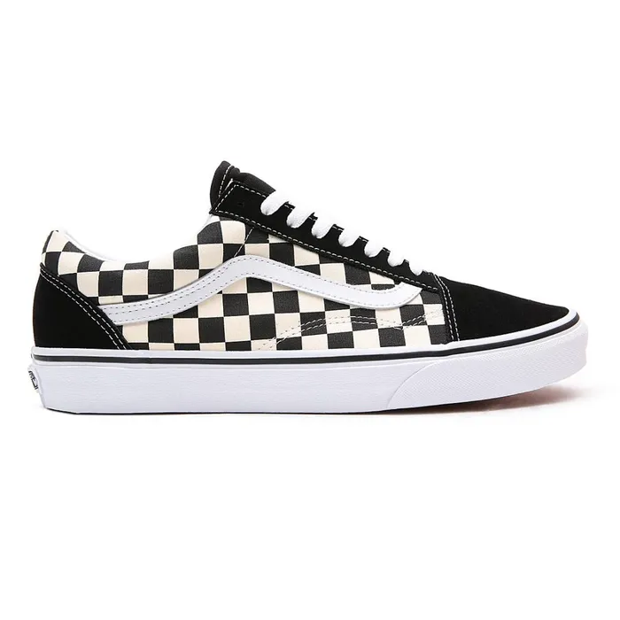 Vans View All Men Primary Check Old Skool Shoes Black White