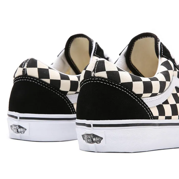 Vans View All Men Primary Check Old Skool Shoes Black White