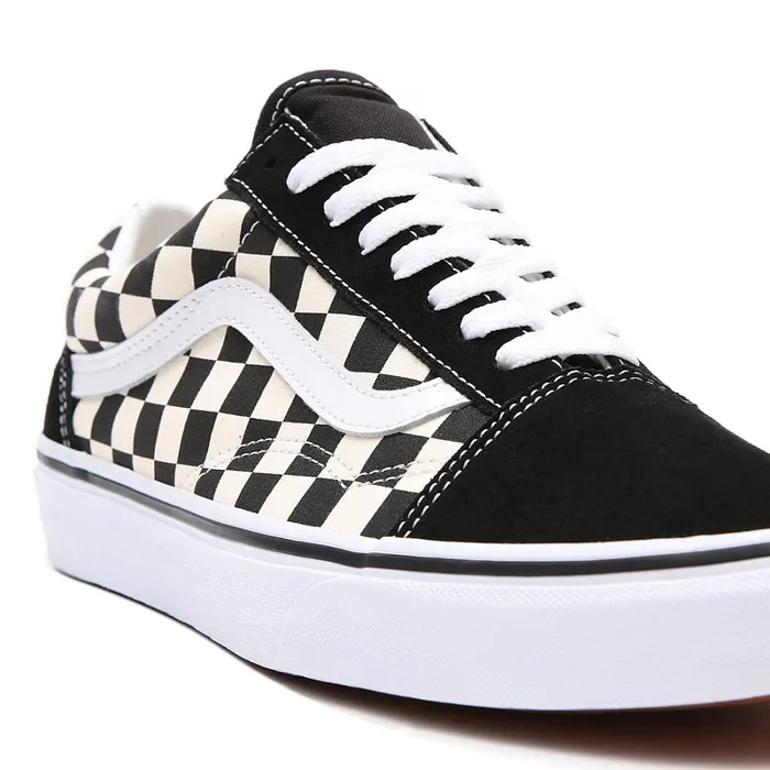 Vans View All Men Primary Check Old Skool Shoes Black White
