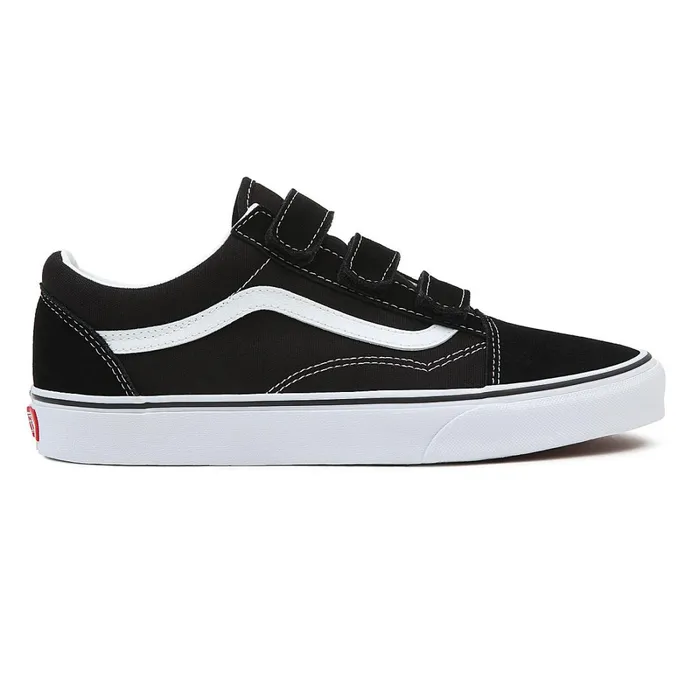 Vans View All Men SuedeCanvas Old Skool Hook And Loop Shoes Black White