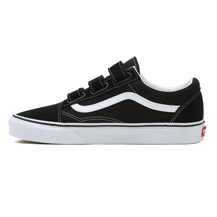 Vans View All Men SuedeCanvas Old Skool Hook And Loop Shoes Black White