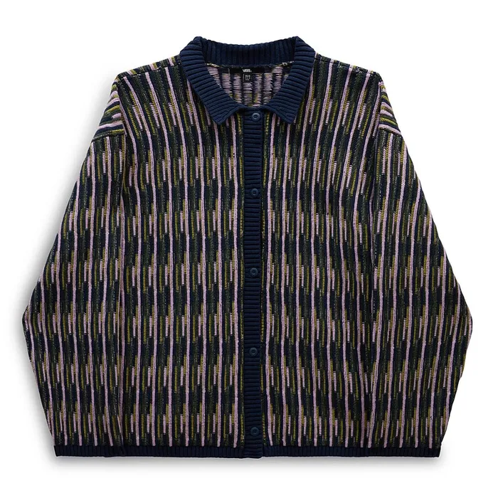 Vans View All Women Alta Chunky Knit Cardigan Blue