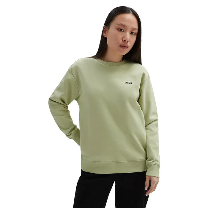 Vans View All Women Flying V Boyfriend Fit Crew Sweatshirt Green
