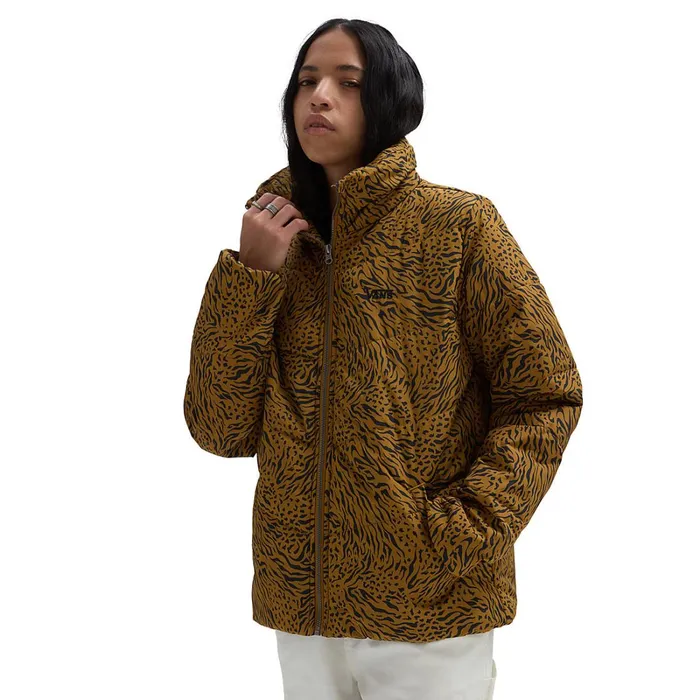 Vans View All Women Foundry Print Puff MTE Jacket Brown