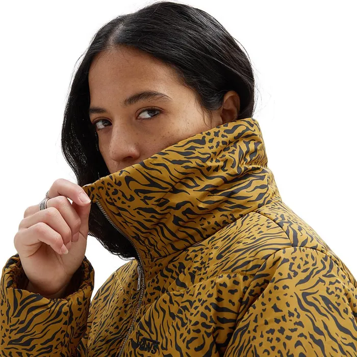 Vans View All Women Foundry Print Puff MTE Jacket Brown