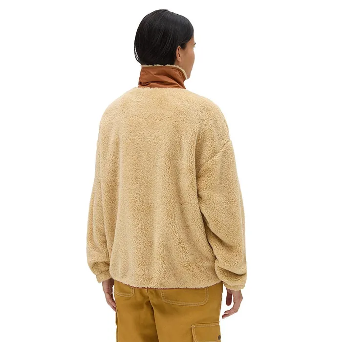 Vans View All Women Vista Mock Neck Full Zip Pullover Beige
