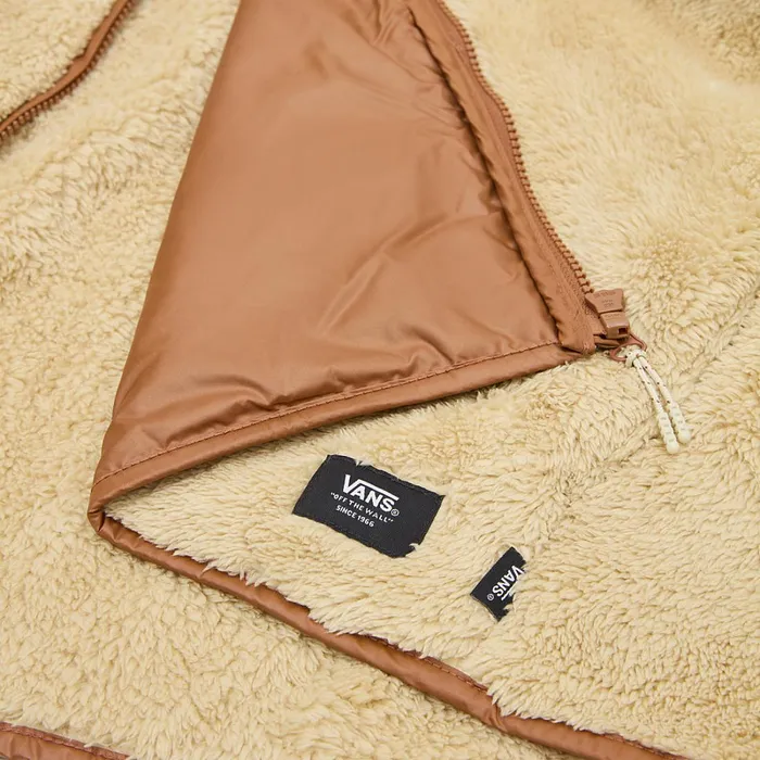 Vans View All Women Vista Mock Neck Full Zip Pullover Beige