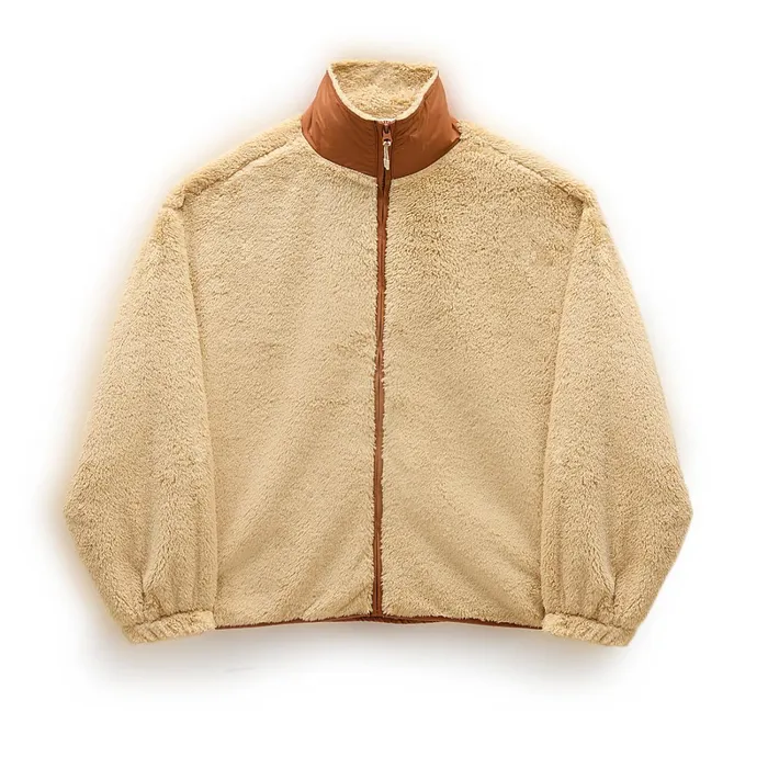Vans View All Women Vista Mock Neck Full Zip Pullover Beige
