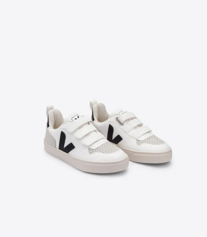 VEJA Vegan Kids V10 CWL WHITE BLACK