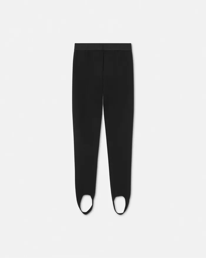 Versace 90s Vintage Logo Leggings Black Kids Pants and Skirts