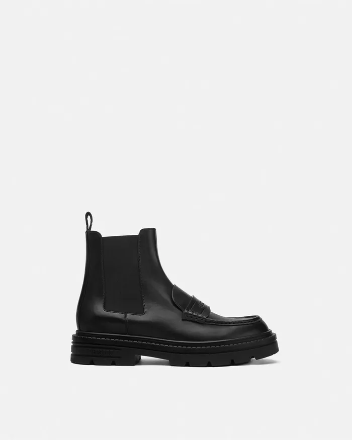 Versace Adriano Loafer Boots Black Men Boots