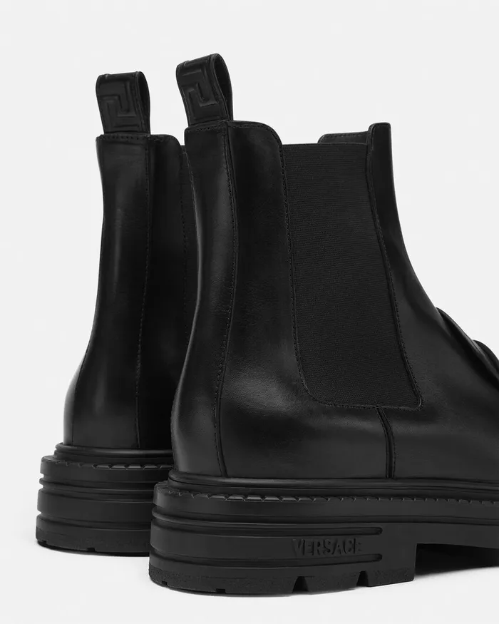 Versace Adriano Loafer Boots Black Men Boots