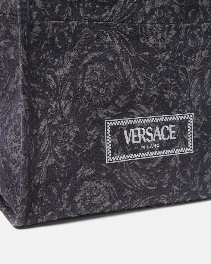 Versace Barocco Athena Large Tote Bag Blackprint MenWomen Athena