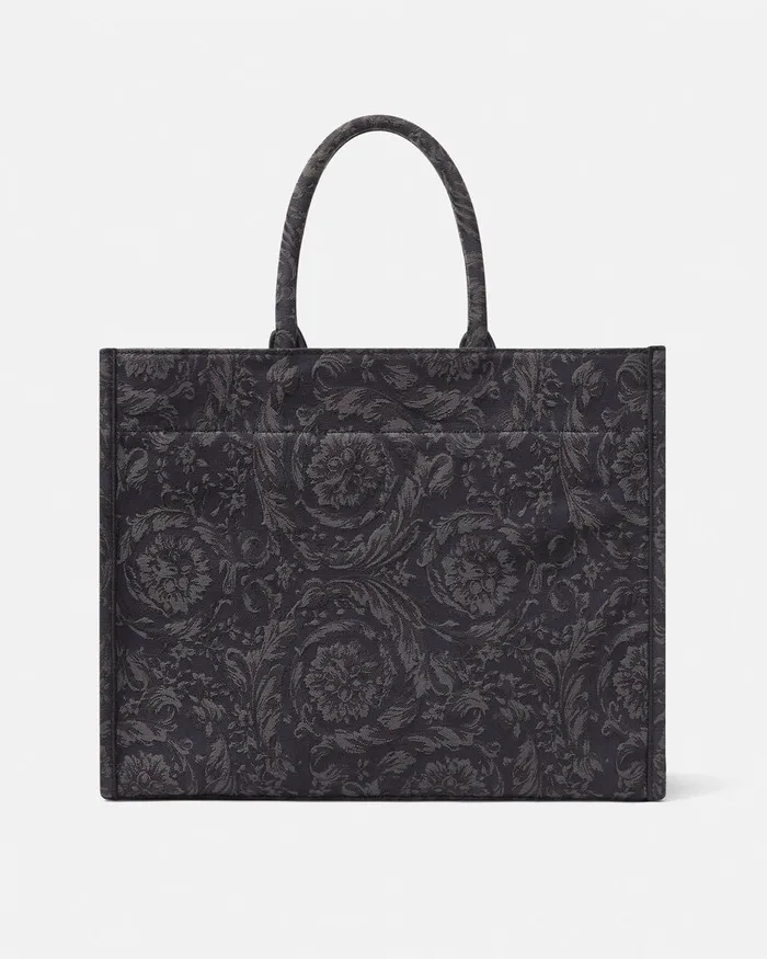 Versace Barocco Athena Large Tote Bag Blackprint MenWomen Athena