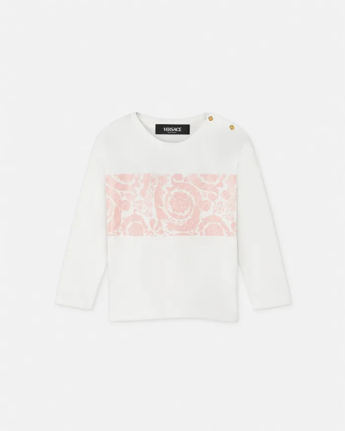 Versace Barocco Baby TShirt Light Pink Kids Shirts and Tshirts