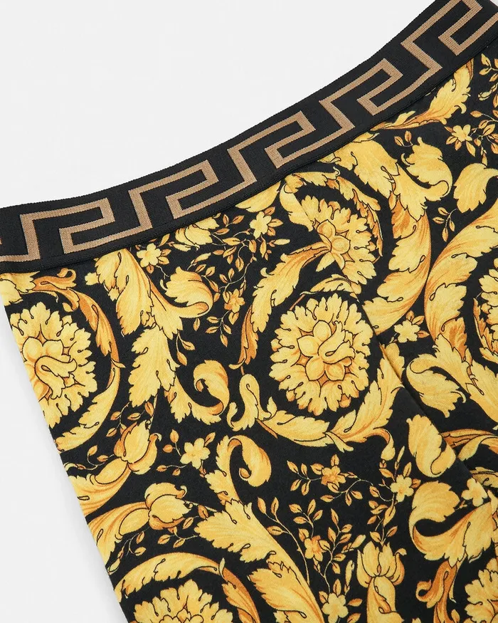 Versace Barocco Leggings Blackprint Kids Pants and Skirts