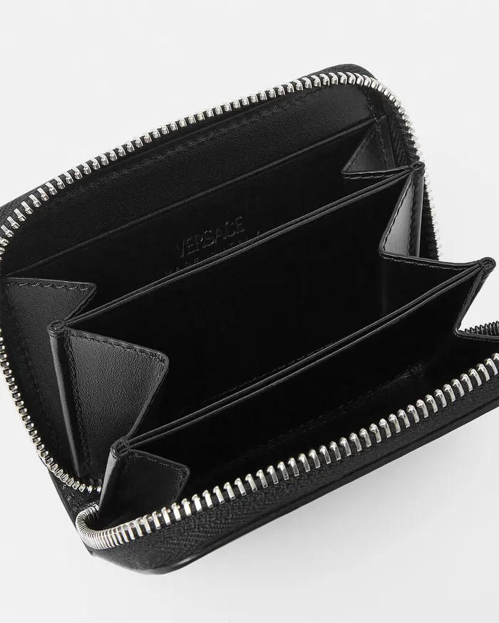 Versace Cargo Wallet Blacksilver Men Wallets