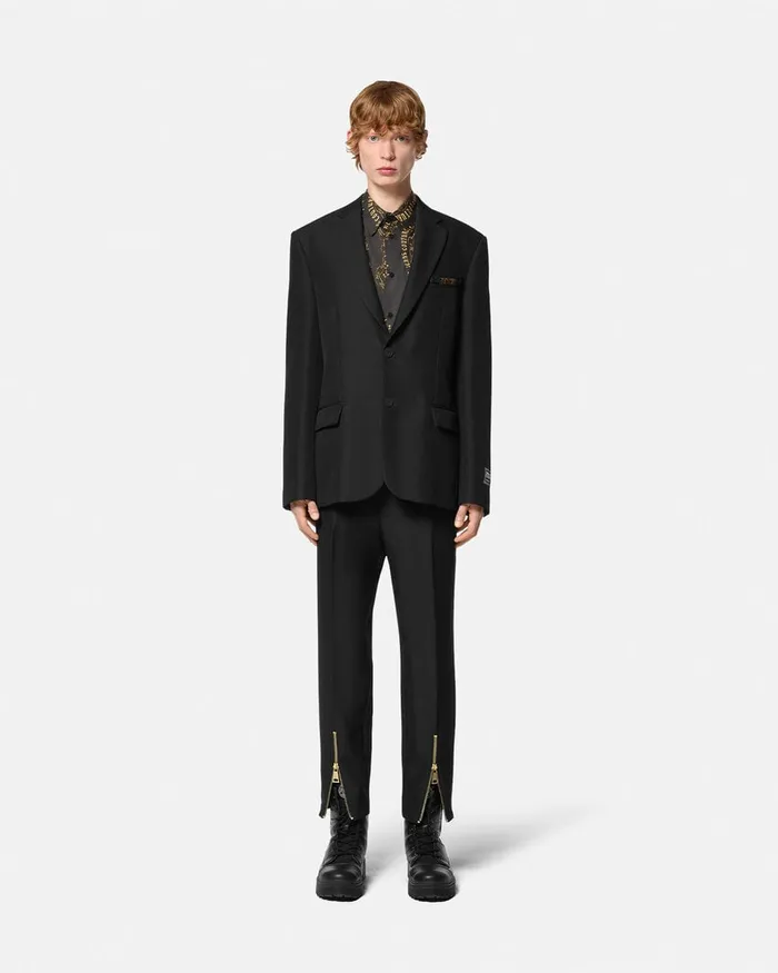 Versace Chain Couture RegularFit Shirt Blackgold Men Jeans Couture