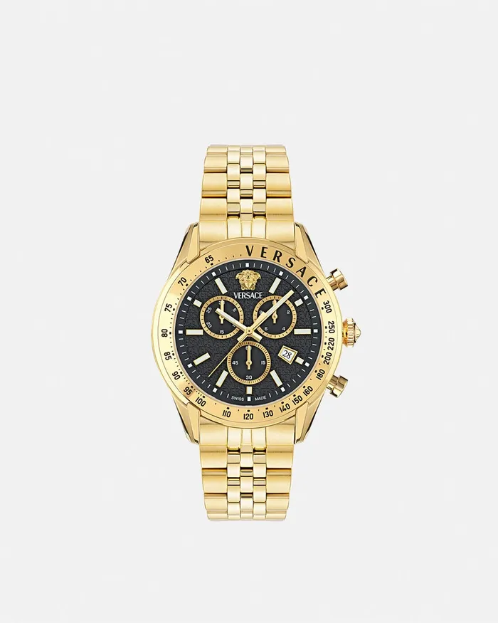 Versace Chrono Master Watch Blackgold Men Watches
