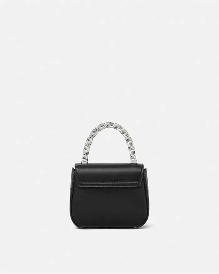 Versace Crystal La Medusa Mini Bag Blacksilver Women Top Handle