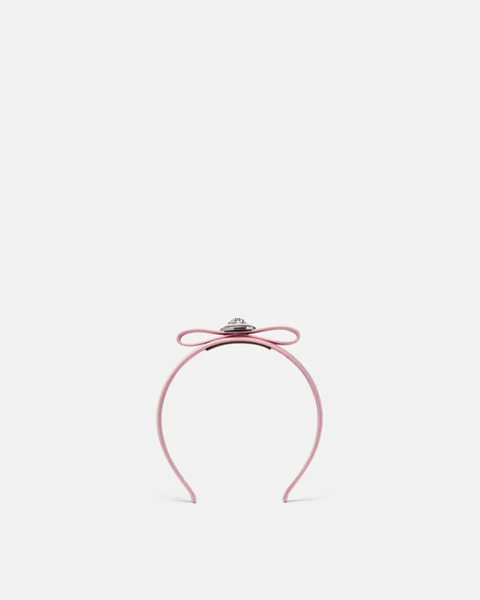 Versace Gianni Ribbon Headband Pink Women Hair Accessories