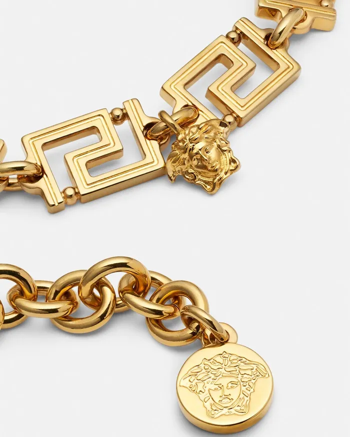 Versace Greca Bracelet Light Gold WomenMen Bracelets