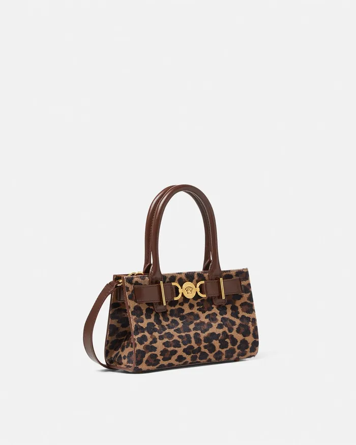 Versace Leopard Medusa 03995 Small Tote Bag Animalier Women Medusa 03995