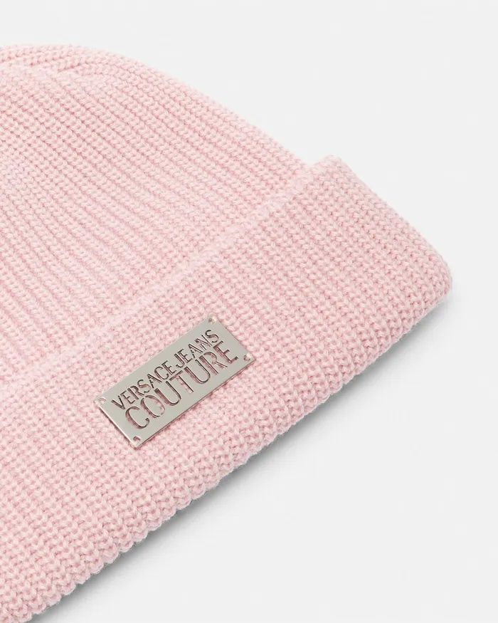 Versace Logo Knit Beanie E469 WomenMen Jeans Couture