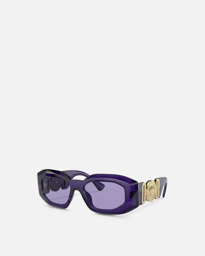 Versace Maxi Medusa Biggie Sunglasses Purple WomenMen Sunglasses