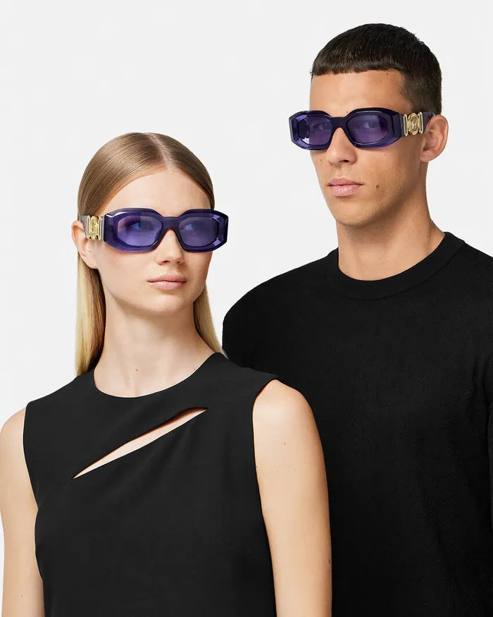 Versace Maxi Medusa Biggie Sunglasses Purple WomenMen Sunglasses