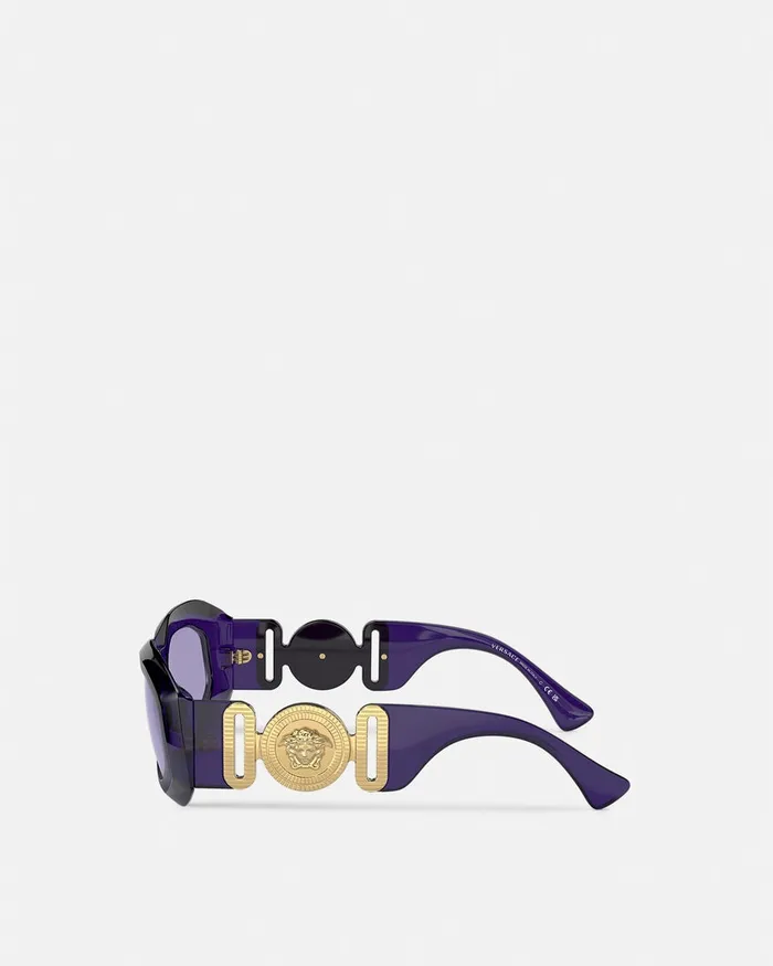 Versace Maxi Medusa Biggie Sunglasses Purple WomenMen Sunglasses