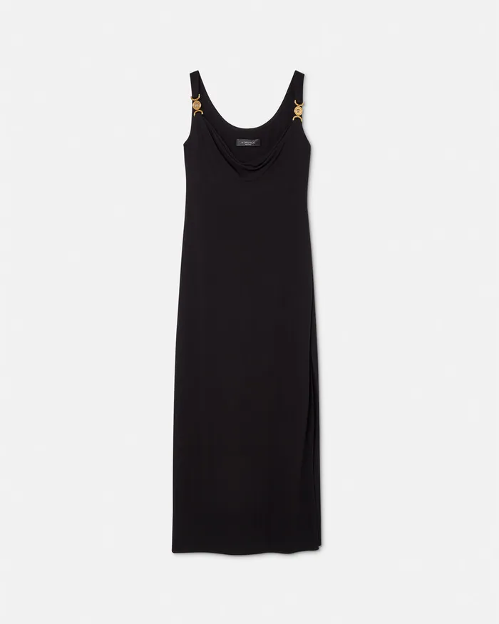 Versace Medusa 03995 Long Dress Black Women Dresses