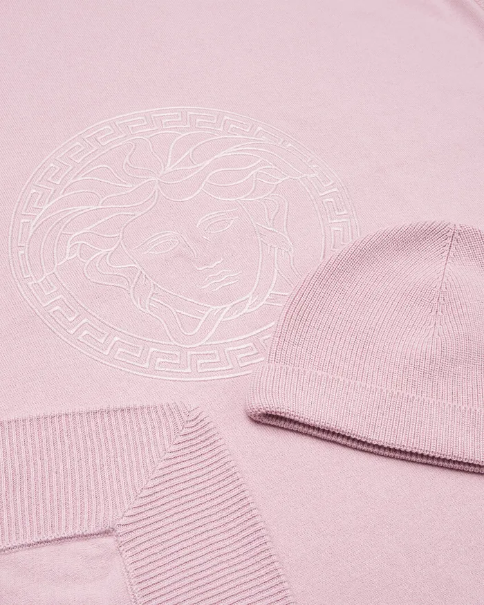 Versace Medusa Baby Blanket Set Light Pink Kids Gift Sets