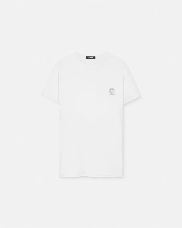 Versace Medusa Undershirt White Men Loungewear and Pajamas