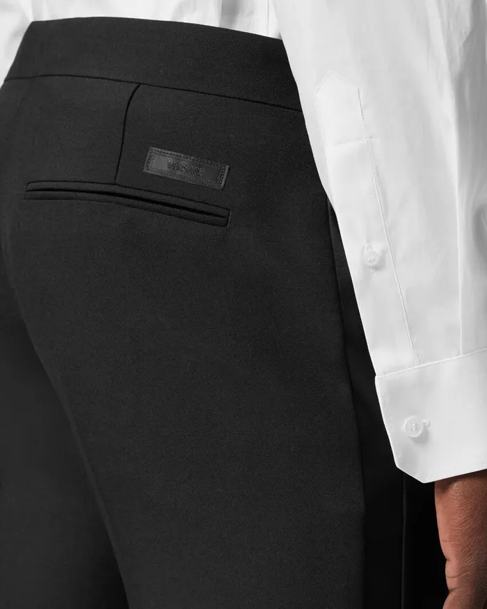 Versace MohairBlend Formal Pants Black Men Blazers and Suits