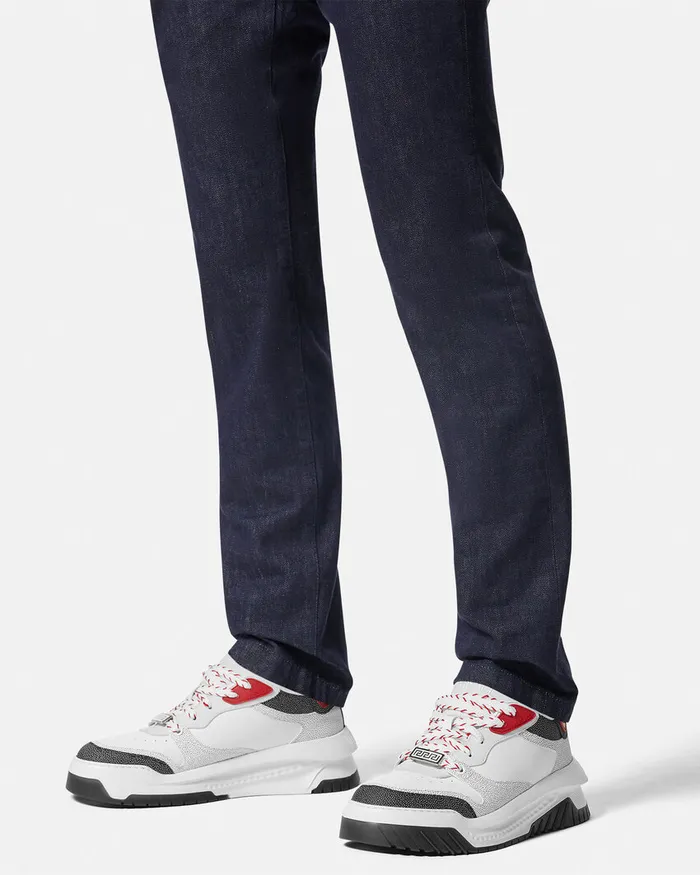 Versace Odissea Sneakers Redwhite Men Sneakers