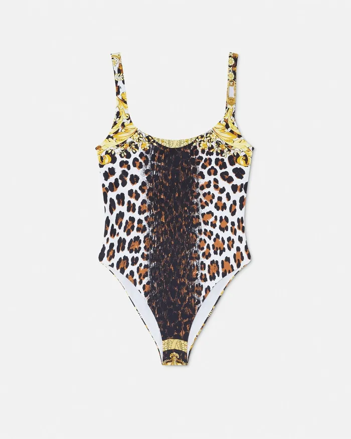 Versace Wild Barocco OnePiece Swimsuit Print Women Swimwear