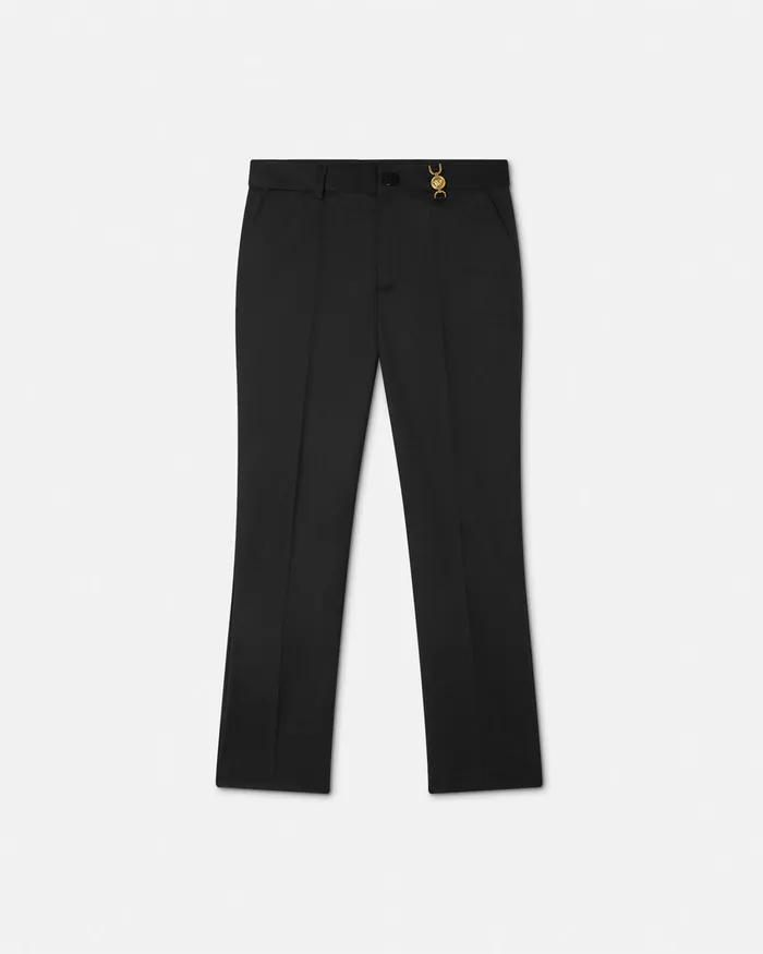 Versace WoolBlend Pants Black Kids Pants