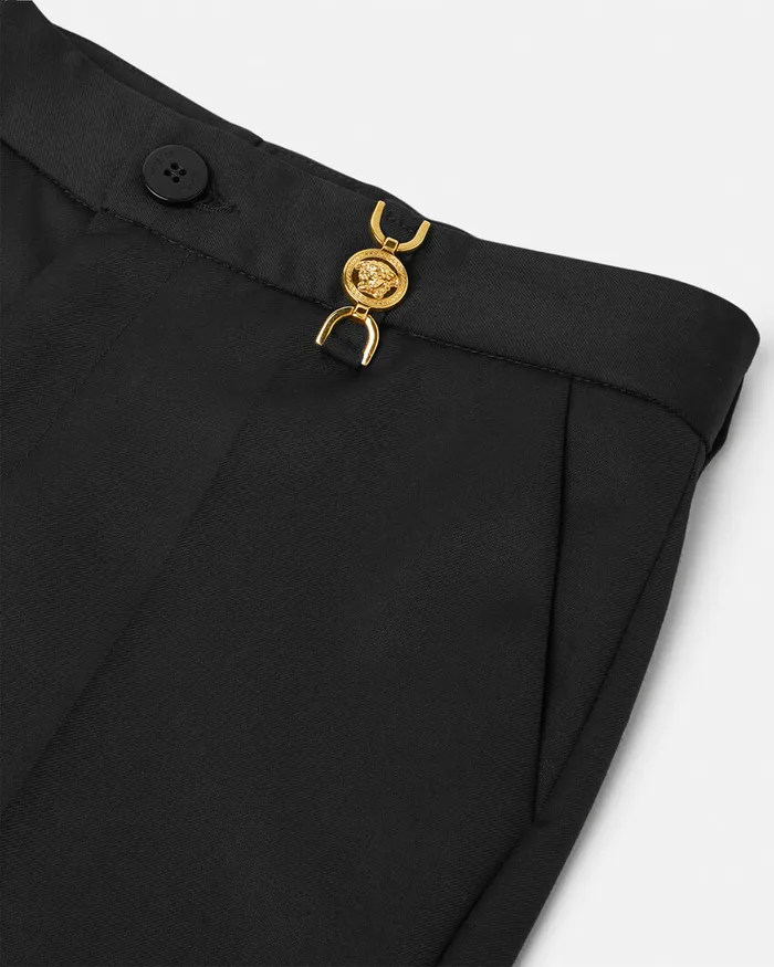 Versace WoolBlend Pants Black Kids Pants
