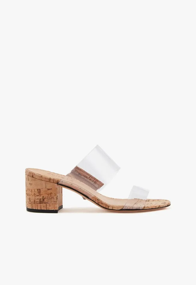 Victorie Cork Sandal Natural Cork Women Schutz Shoes Mules
