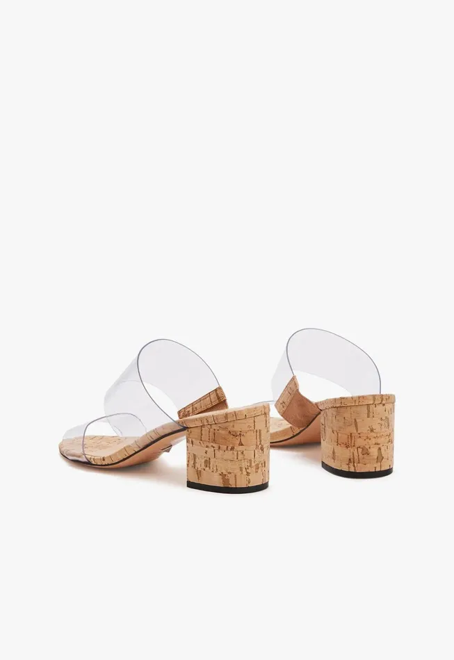 Victorie Cork Sandal Natural Cork Women Schutz Shoes Mules