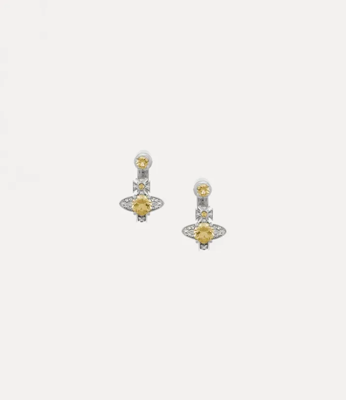 Vivienne Westwood Earrings Women Maitena Earrings Platinum Brandy White Cz