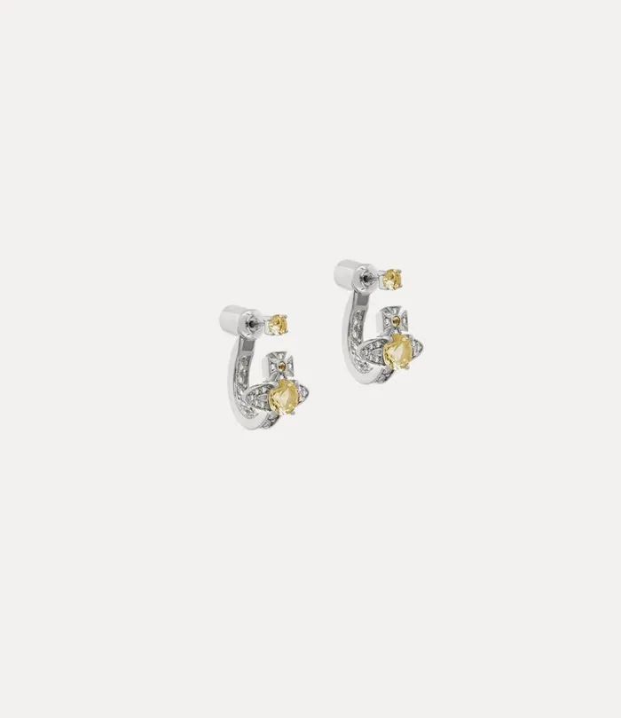 Vivienne Westwood Earrings Women Maitena Earrings Platinum Brandy White Cz