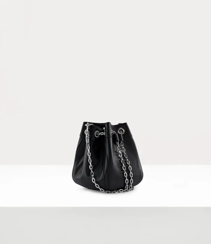 Vivienne Westwood Handbags Women Chrissy Small Bucket Bag Black