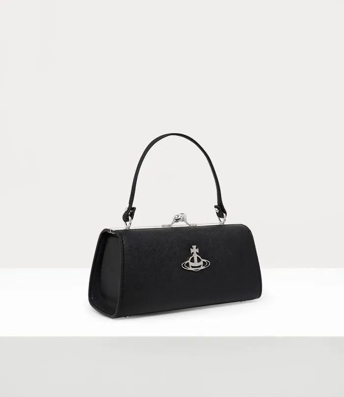 Vivienne Westwood Handbags Women Extra Large Doll Frame Purse Black