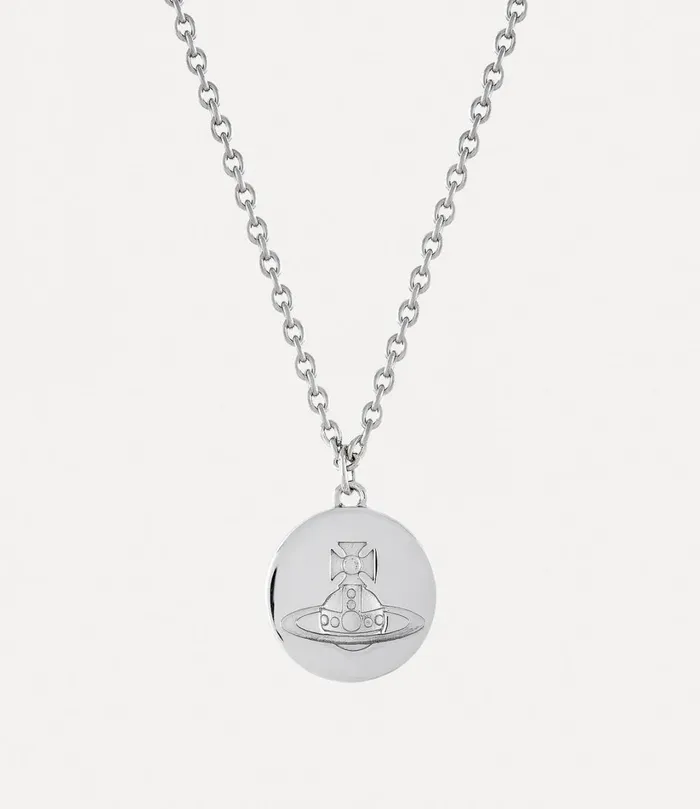 Vivienne Westwood Necklaces Men Man Janus Pendant Necklace Platinum