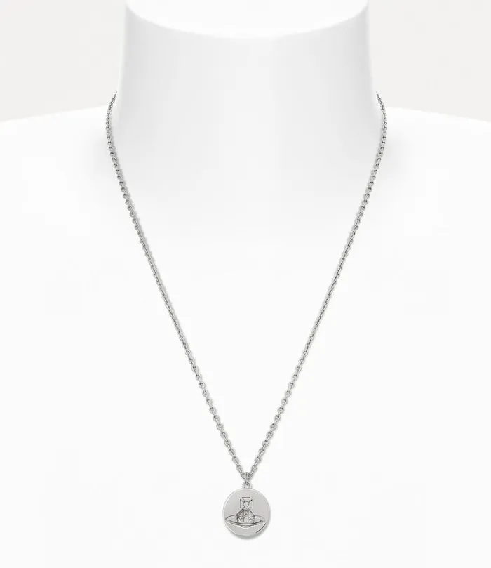 Vivienne Westwood Necklaces Men Man Janus Pendant Necklace Platinum