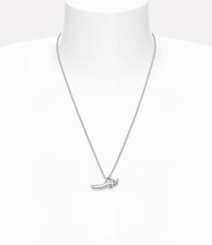 Vivienne Westwood Necklaces Men Man Penis Pendant Necklace Platinum