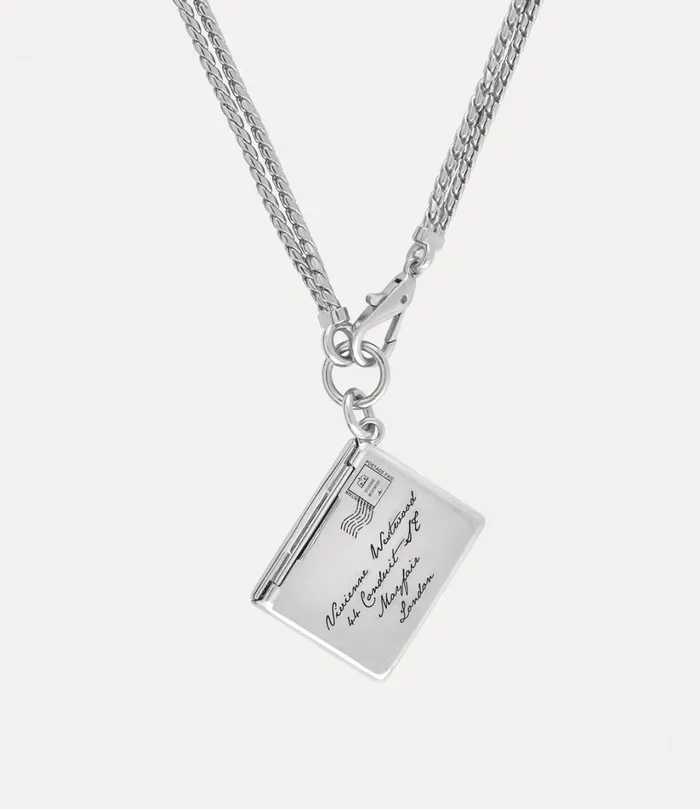 Vivienne Westwood Necklaces Women Valentine039s Envelope Pendant Necklace Platinum