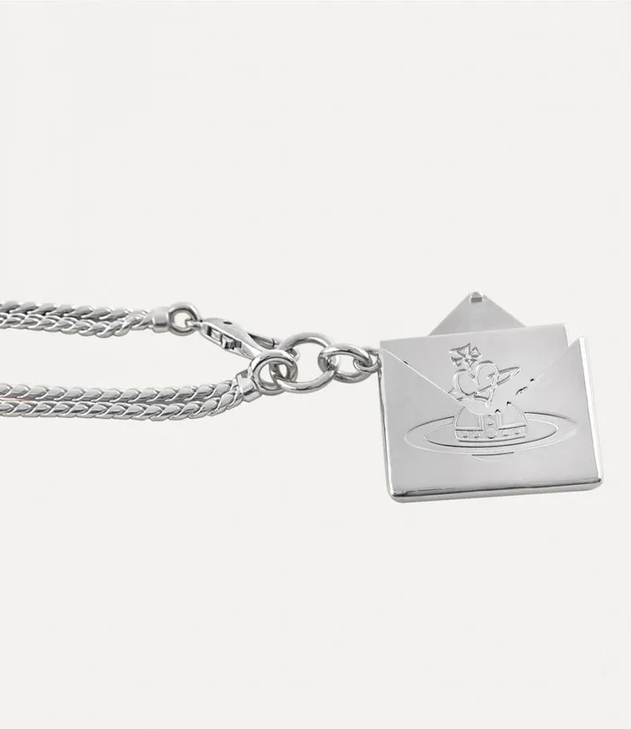Vivienne Westwood Necklaces Women Valentine039s Envelope Pendant Necklace Platinum